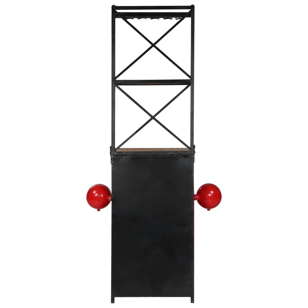 vidaXL Tractor Wine Cabinet 49x31x172 cm Solid Mango Wood