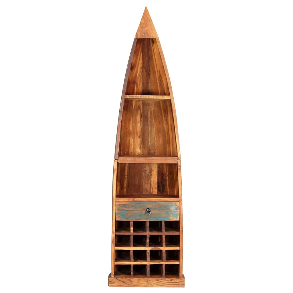 247879 vidaXL Wine Rack 50x40x180 cm Solid Reclaimed Wood