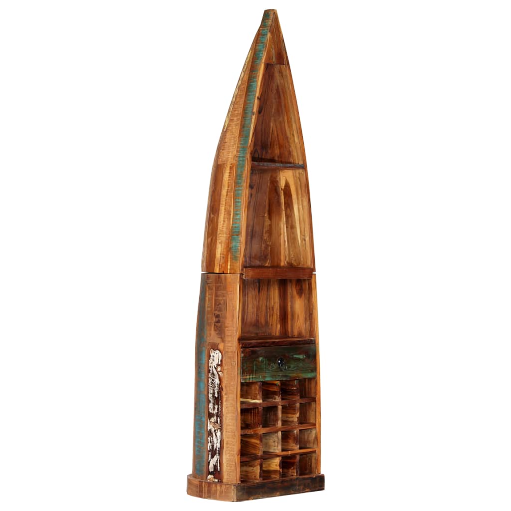 vidaXL Wine Rack 50x40x180 cm Solid Reclaimed Wood