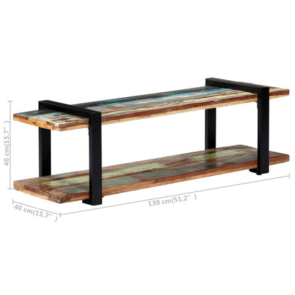 vidaXL TV Cabinet 130x40x40 cm Solid Reclaimed Wood