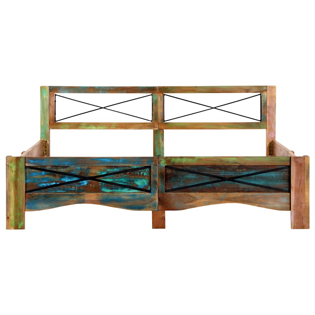 vidaXL Bed Frame without Mattress Solid Reclaimed Wood 160x200 cm