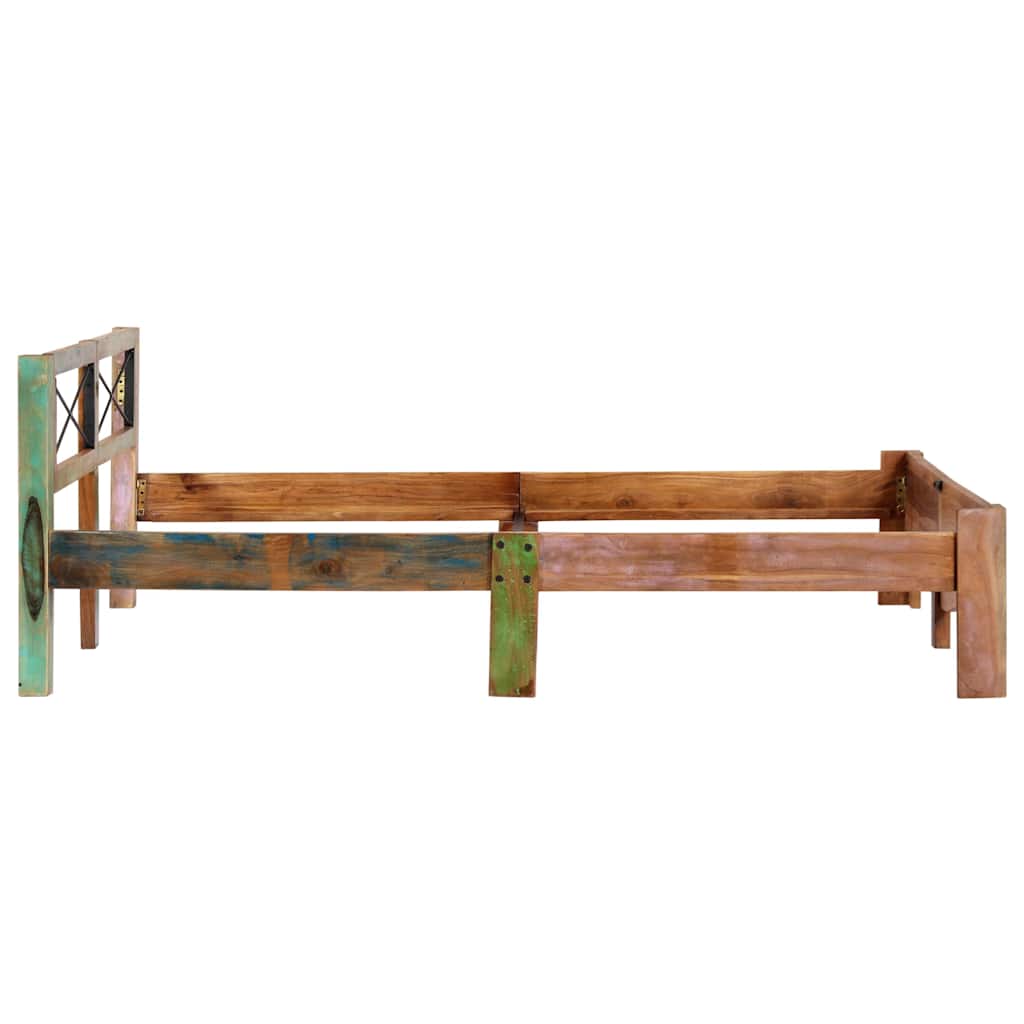 vidaXL Bed Frame without Mattress Solid Reclaimed Wood 160x200 cm