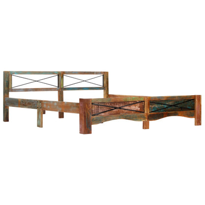 vidaXL Bed Frame without Mattress Solid Reclaimed Wood 180x200 cm