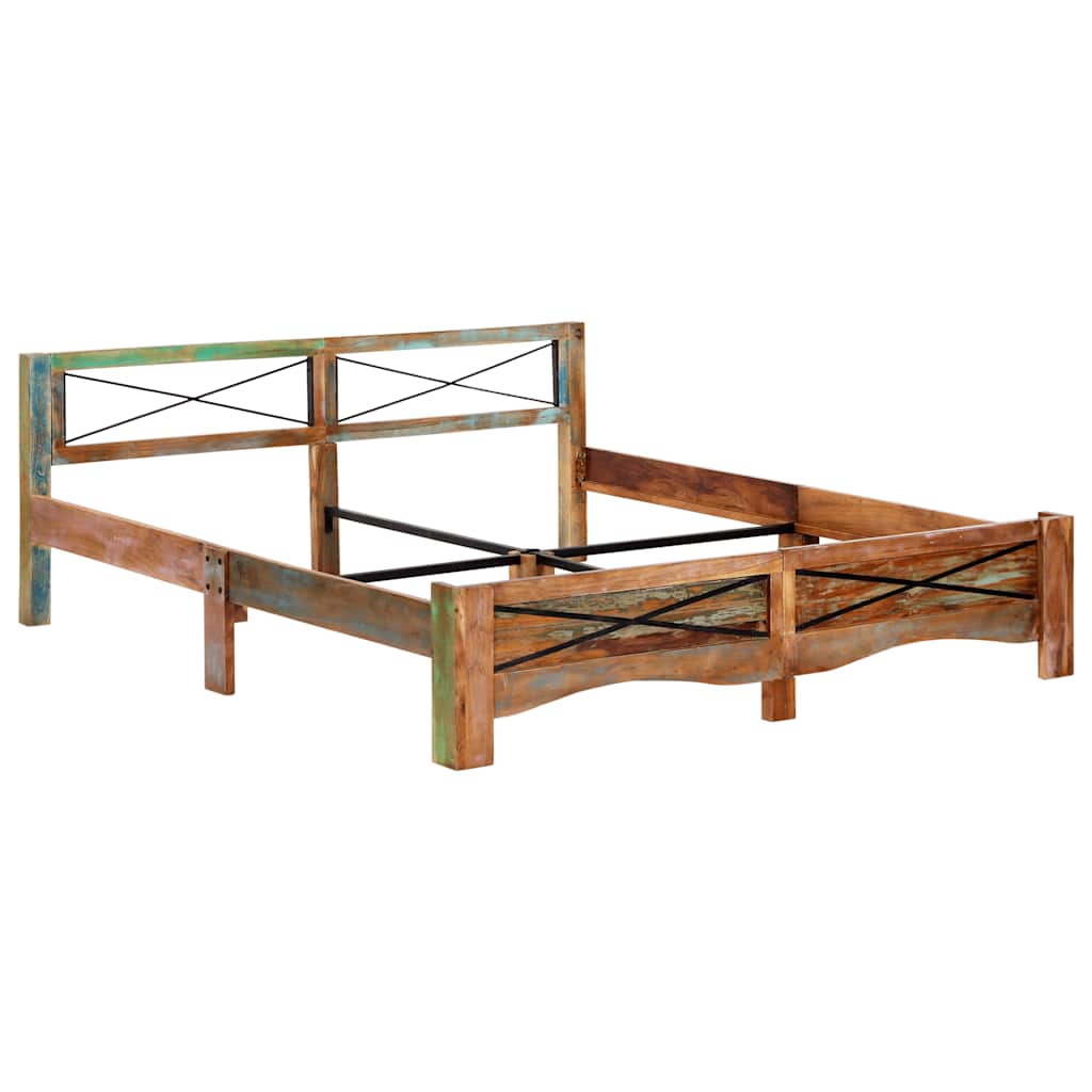 vidaXL Bed Frame without Mattress Solid Reclaimed Wood 180x200 cm