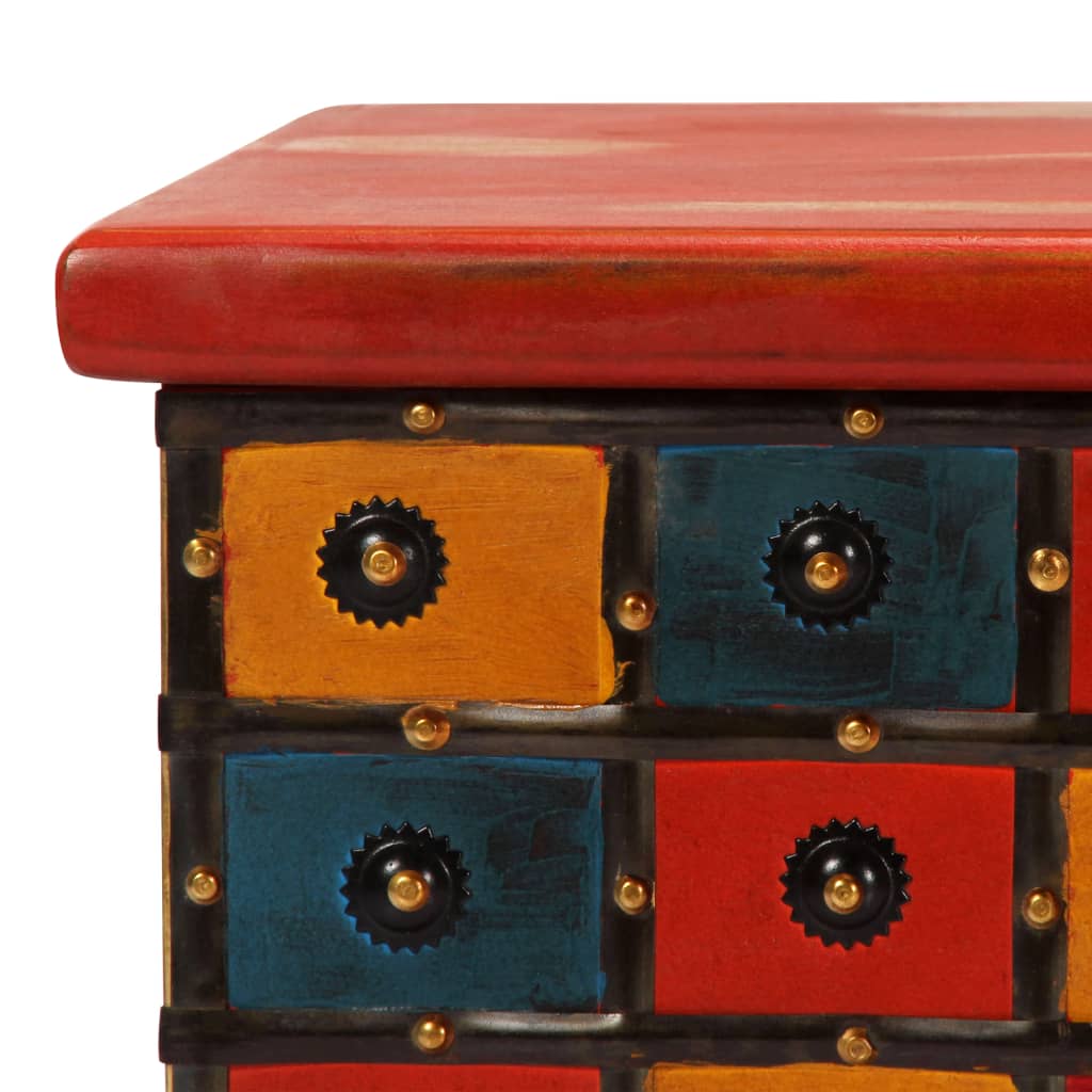 vidaXL Storage Box Red 110x40x40 cm Solid Acacia Wood