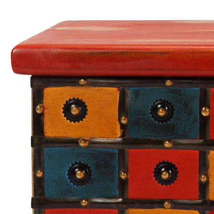 vidaXL Storage Box Red 110x40x40 cm Solid Acacia Wood