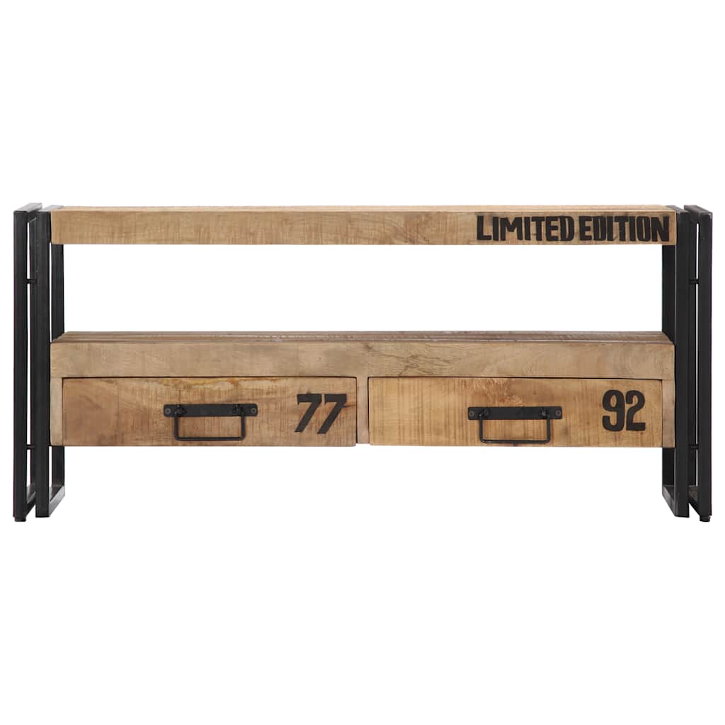 vidaXL TV Cabinet 100x30x45 cm Solid Mango Wood