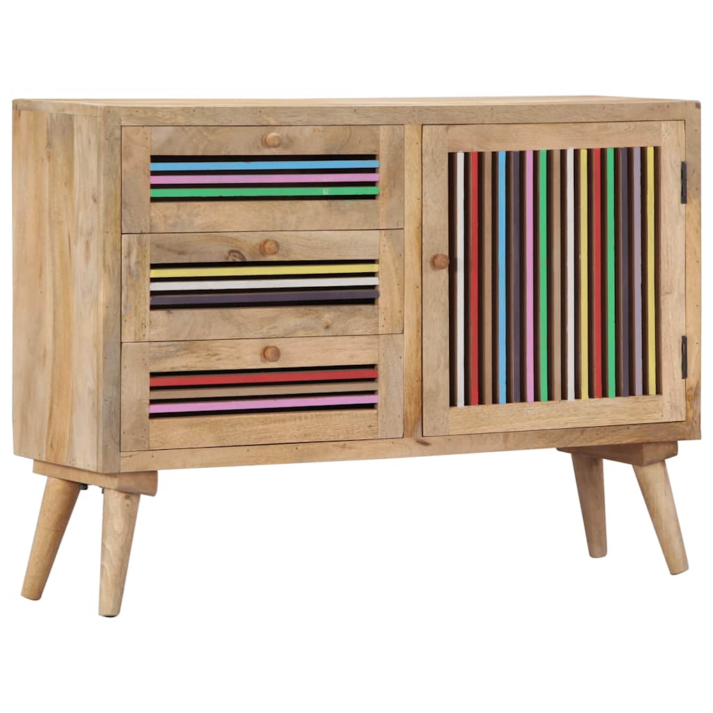 249866 vidaXL Sideboard 100x30x75 cm Solid Mango Wood
