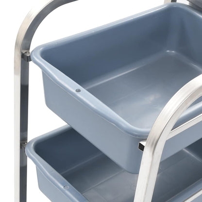 50918 vidaXL Kitchen Cart with Plastic Containers 82x43,5x93 cm