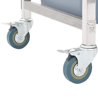 50918 vidaXL Kitchen Cart with Plastic Containers 82x43,5x93 cm