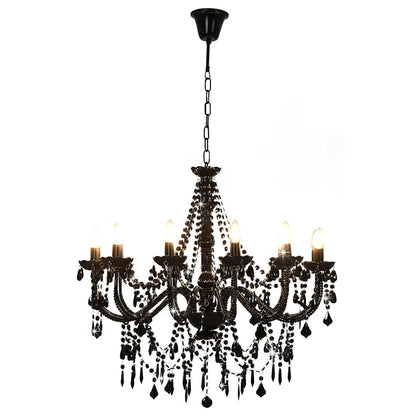 vidaXL Chandelier | Black | Metal frame, acrylic beads | Extravagant