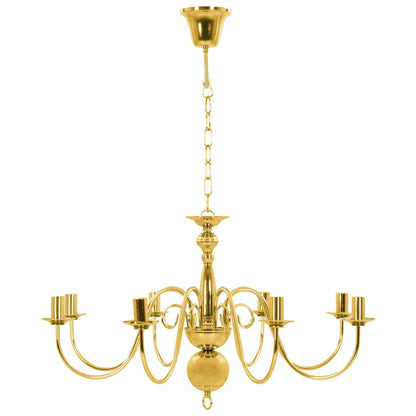 vidaXL Chandelier Golden 8 x E14 Bulbs