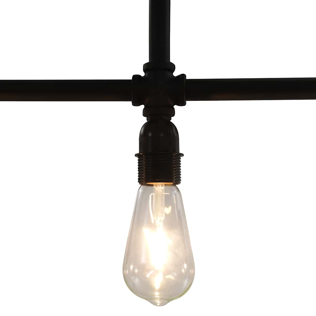 281628 vidaXL Ceiling Lamp Black 3 x E27 Bulbs