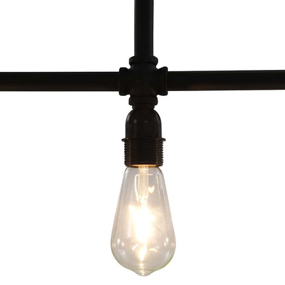 281628 vidaXL Ceiling Lamp Black 3 x E27 Bulbs