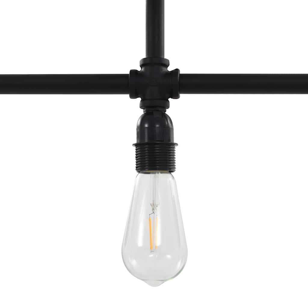 281628 vidaXL Ceiling Lamp Black 3 x E27 Bulbs