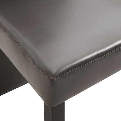 vidaXL Dining Chairs 4 pcs Gray Faux Leather