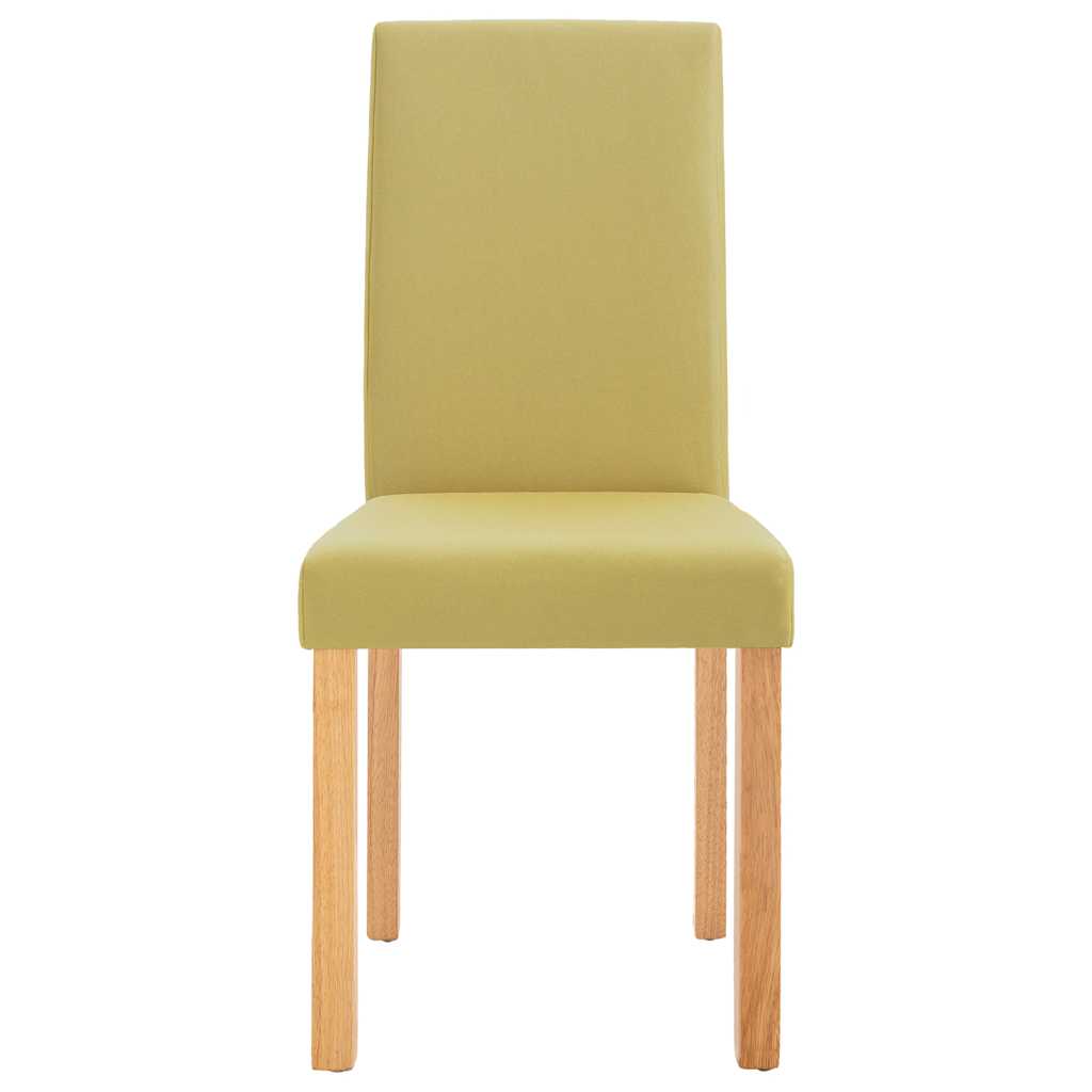 vidaXL Dining Chairs 4 pcs Green Fabric