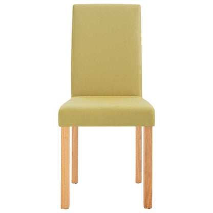 vidaXL Dining Chairs 4 pcs Green Fabric