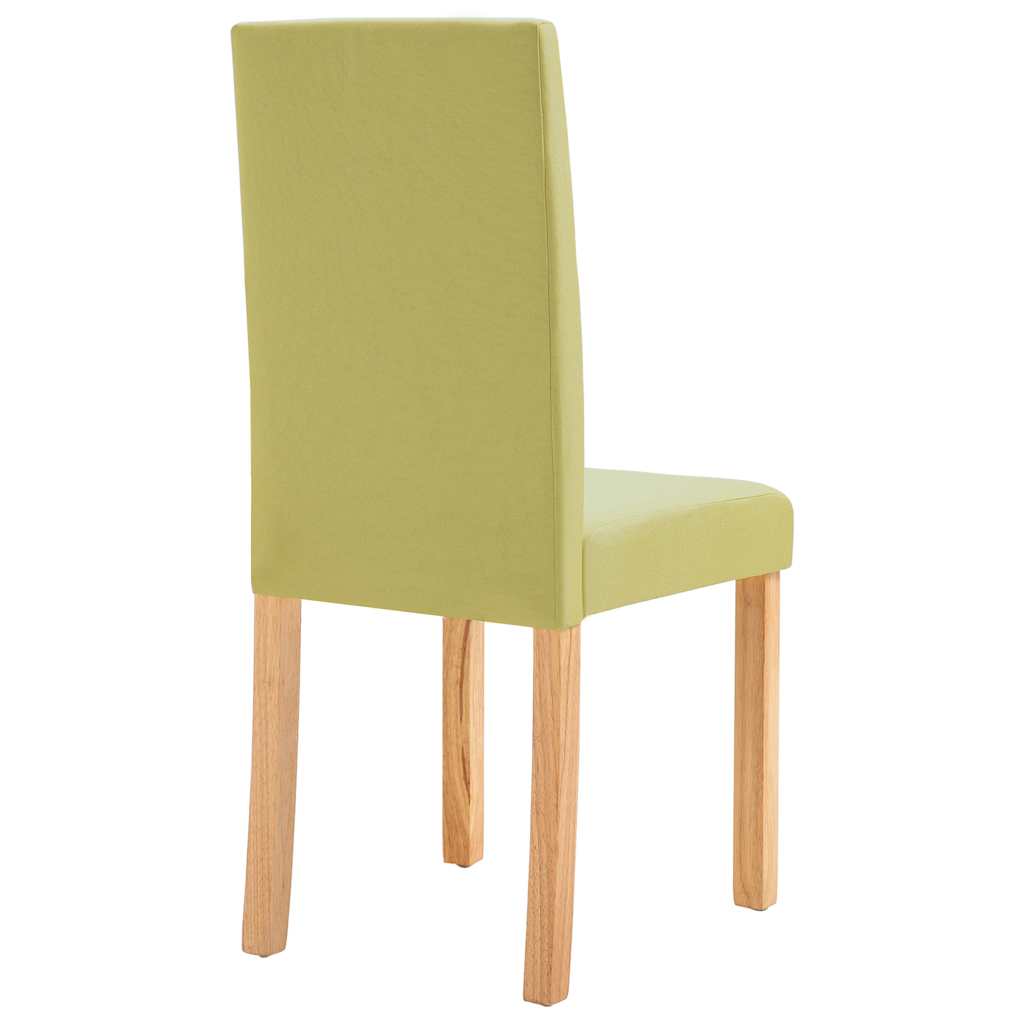 vidaXL Dining Chairs 4 pcs Green Fabric