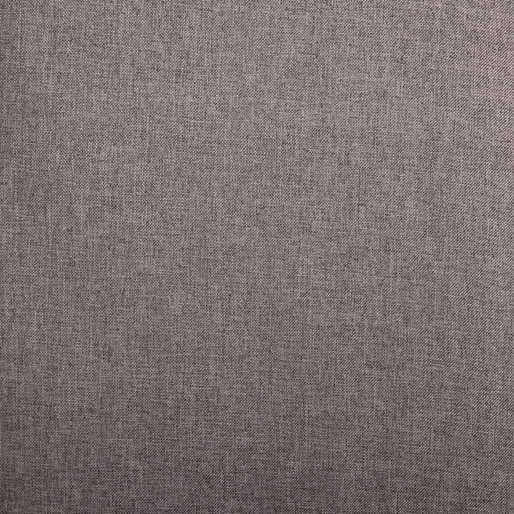 vidaXL Dining Chairs 2 pcs Taupe Fabric