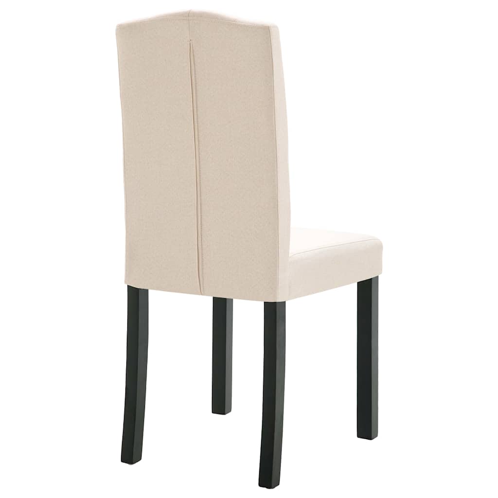 vidaXL Dining Chairs 4 pcs Cream Fabric