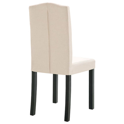 vidaXL Dining Chairs 4 pcs Cream Fabric