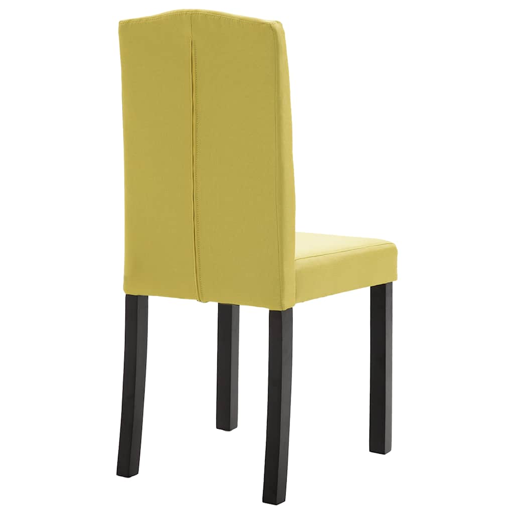 vidaXL Dining Chairs 2 pcs Green Fabric