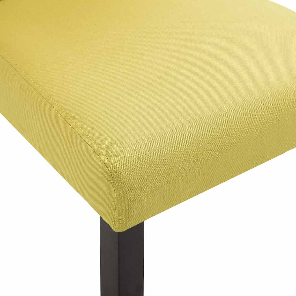 vidaXL Dining Chairs 2 pcs Green Fabric