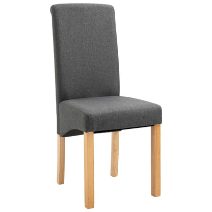 vidaXL Dining Chairs 4 pcs Gray Fabric