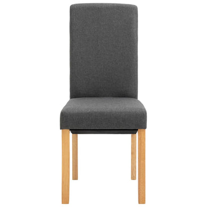 vidaXL Dining Chairs 4 pcs Gray Fabric