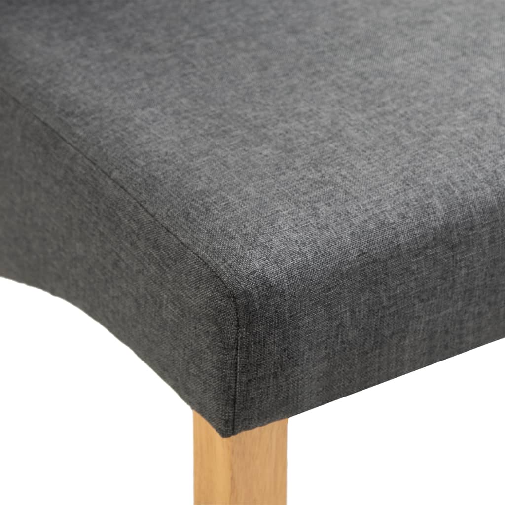 vidaXL Dining Chairs 4 pcs Gray Fabric