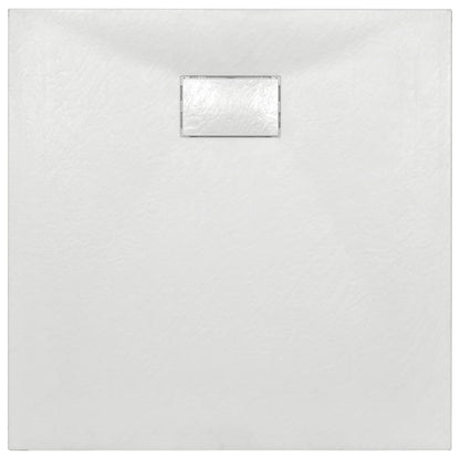 144767 vidaXL Shower Base Tray SMC White 80x80 cm