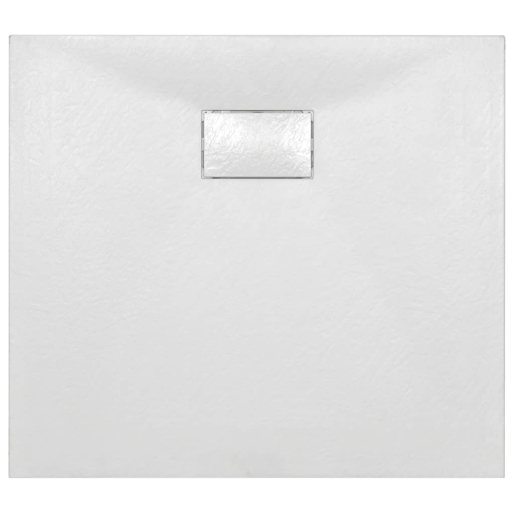 vidaXL Shower Base Tray SMC White 90x80 cm