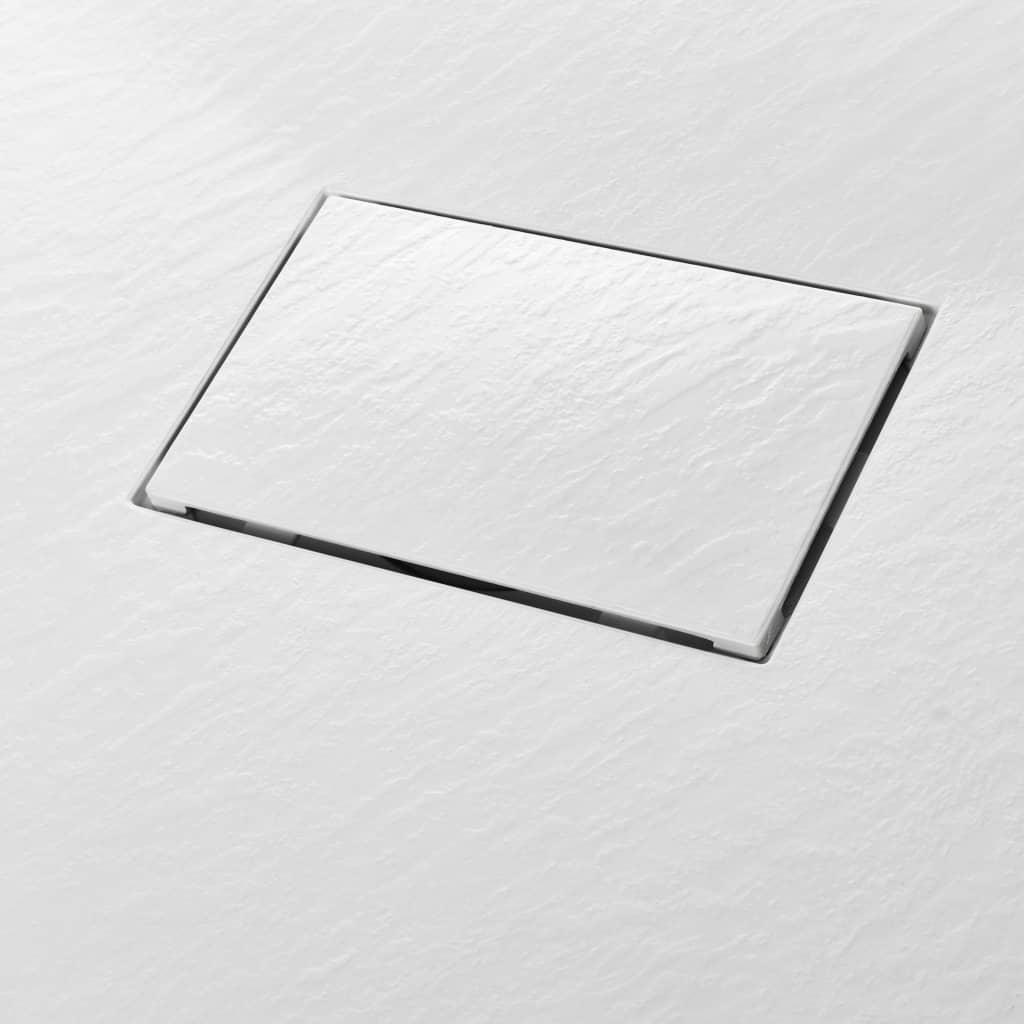 vidaXL Shower Base Tray SMC White 90x80 cm