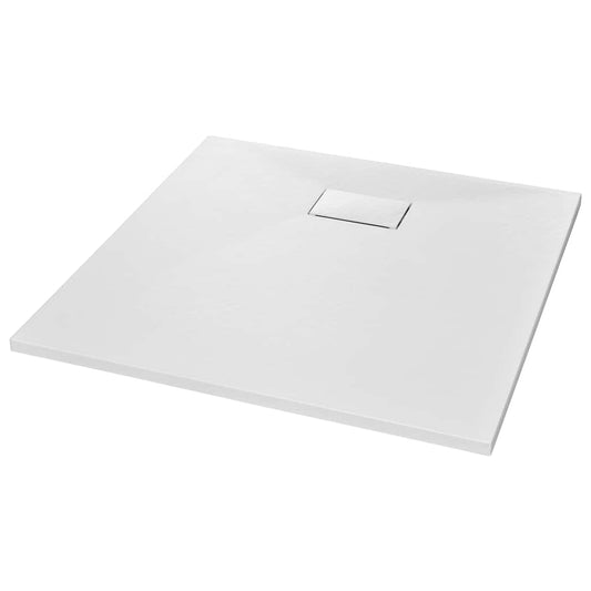 144770 vidaXL Shower Base Tray SMC White 90x90 cm