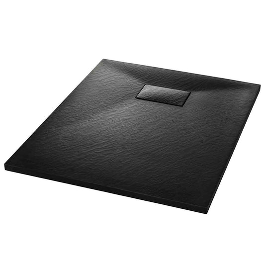 144777 vidaXL Shower Base Tray SMC Black 90x70 cm