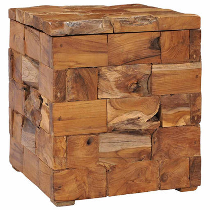 281654 vidaXL Storage Stool Solid Teak Wood