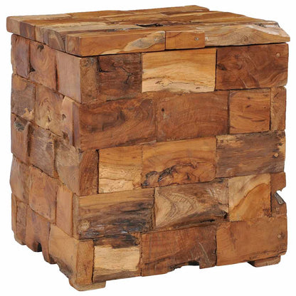 281654 vidaXL Storage Stool Solid Teak Wood