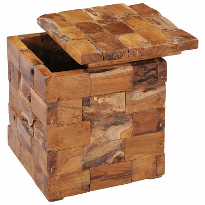 281654 vidaXL Storage Stool Solid Teak Wood
