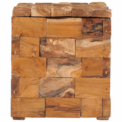 281654 vidaXL Storage Stool Solid Teak Wood