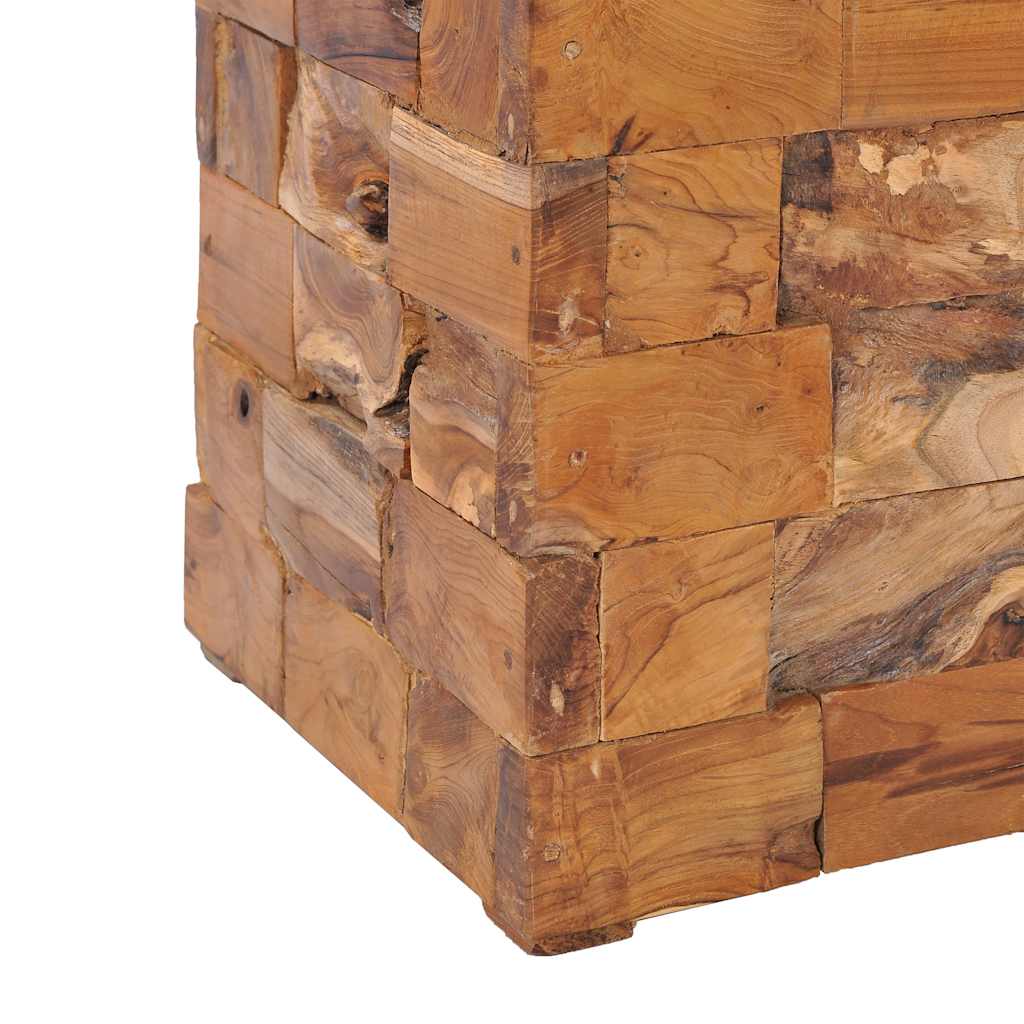 281654 vidaXL Storage Stool Solid Teak Wood