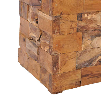 281654 vidaXL Storage Stool Solid Teak Wood