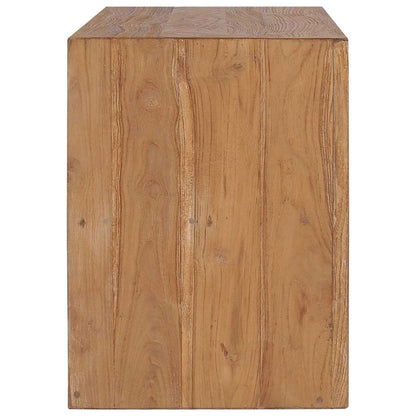 vidaXL TV Cabinet | Natural Wood Colour | Solid Teak Wood | Medium