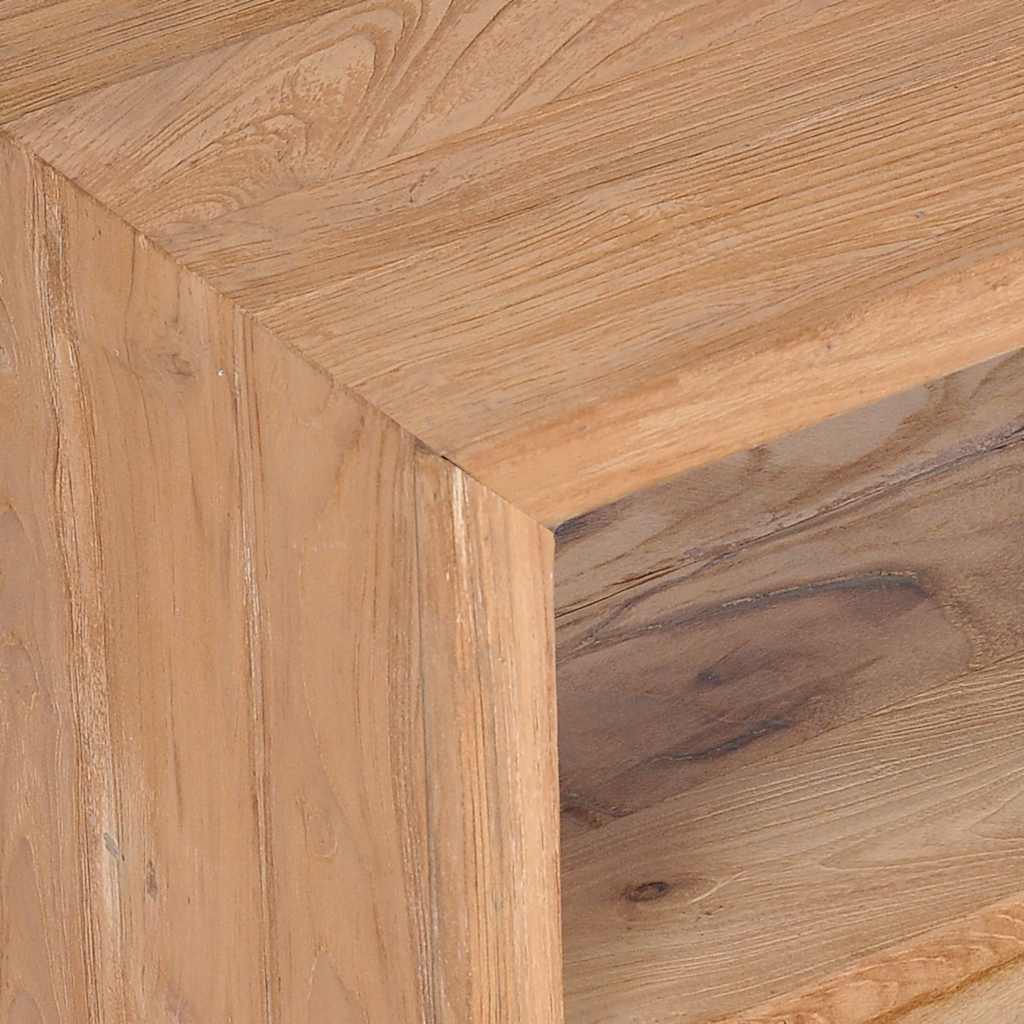 vidaXL TV Cabinet | Natural Wood Colour | Solid Teak Wood | Medium