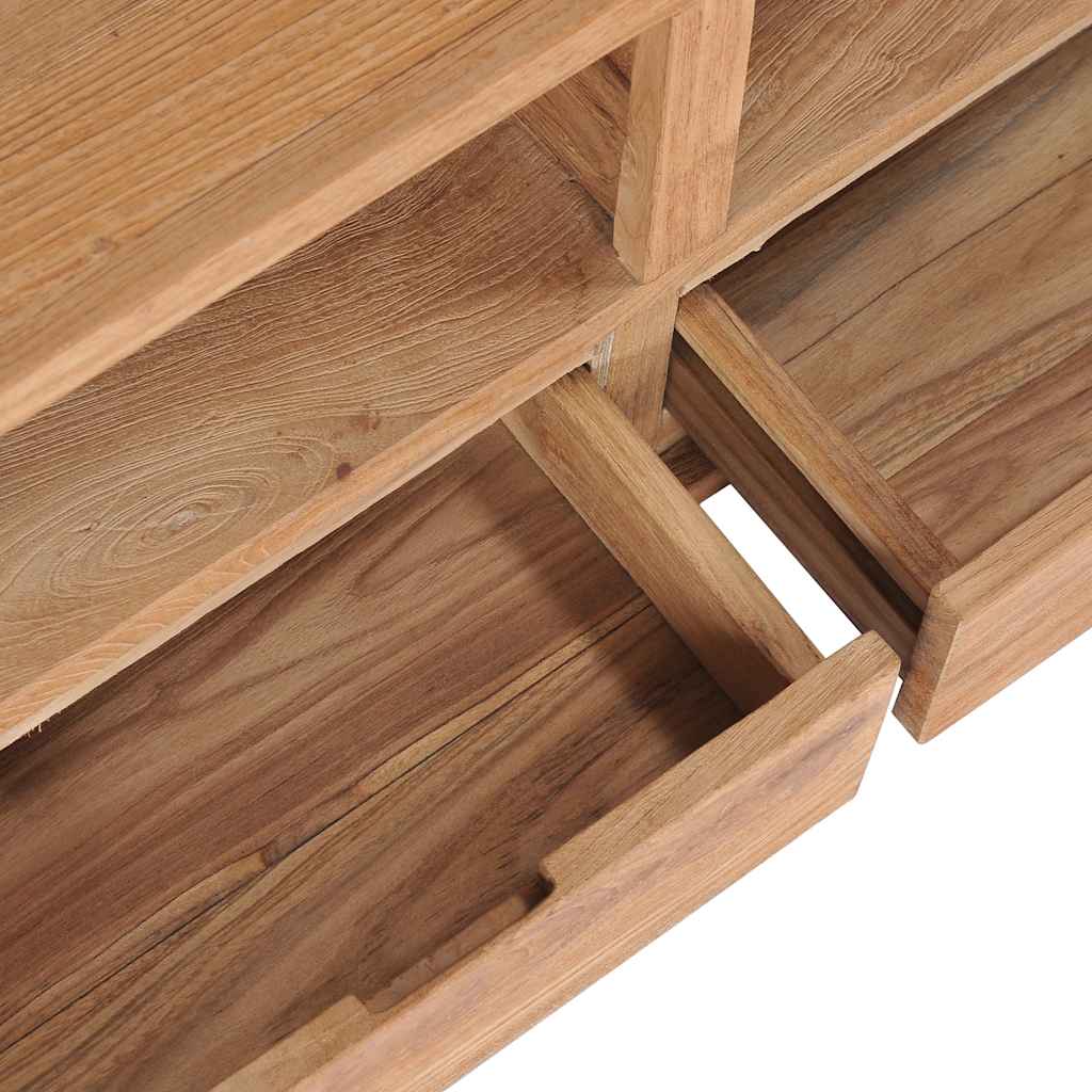 vidaXL TV Cabinet | Natural Wood Colour | Solid Teak Wood | Medium