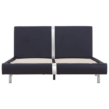 vidaXL Bed Frame | Black | Powder-coated iron | Double | Durable | Bed Frame