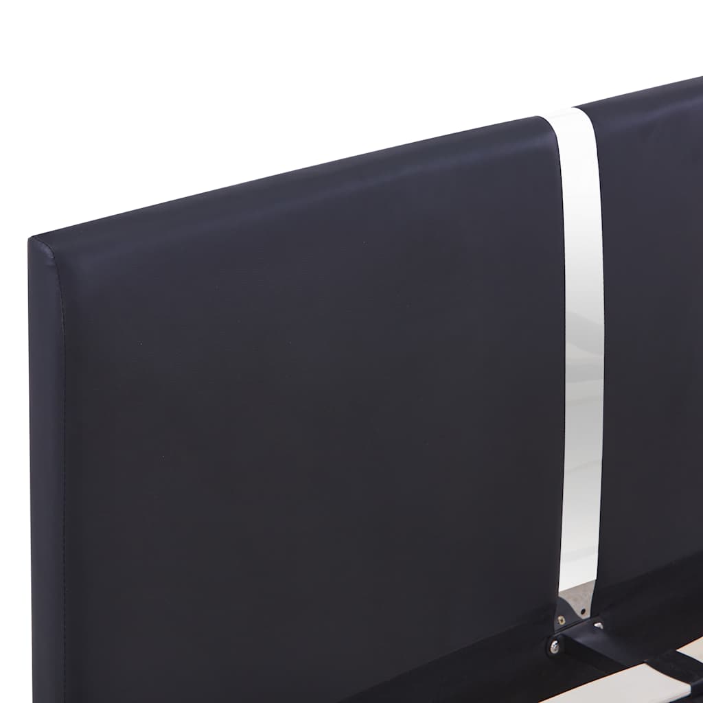 vidaXL Bed Frame | Black | Powder-coated iron | Double | Durable | Bed Frame