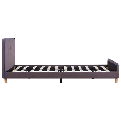vidaXL Bed Frame | Taupe | Iron, Wood, Fabric | Small Double | Durable