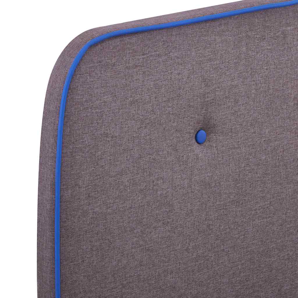 vidaXL Bed Frame | Taupe | Iron, Wood, Fabric | Small Double | Durable