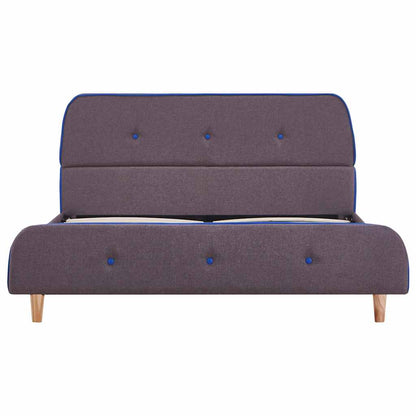 vidaXL Bed Frame without Mattress Taupe Fabric 135x190 cm Double